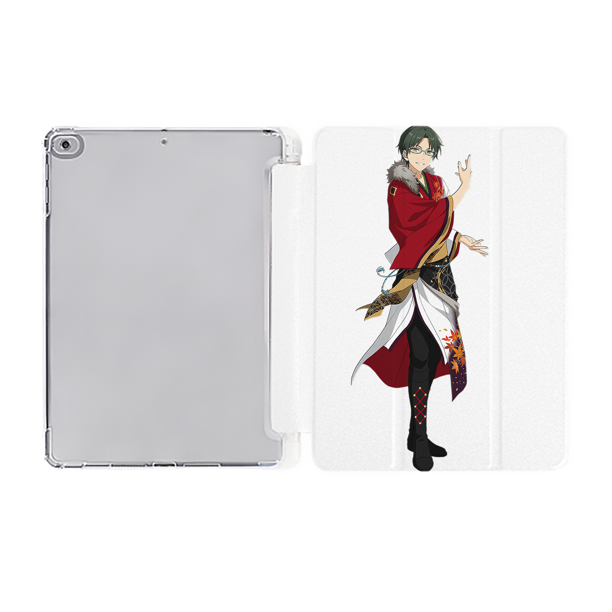 （画像用） あんさんぶるスターズ! Ensemble Stars IPad ケース ペン収納付き 三つ折りスタンド PUレザー×シリコン 対応機種9.5/10.5/10.9インチ